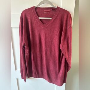 American Blue silk/cashmere sweater Large super soft sweater Maroon